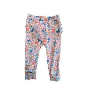 Tea Collection Boho‎ Floral Ruffle Seat Baby Leggings 12-18 Months